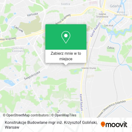 Mapa Konstrukcje Budowlane mgr inż. Krzysztof Goliński