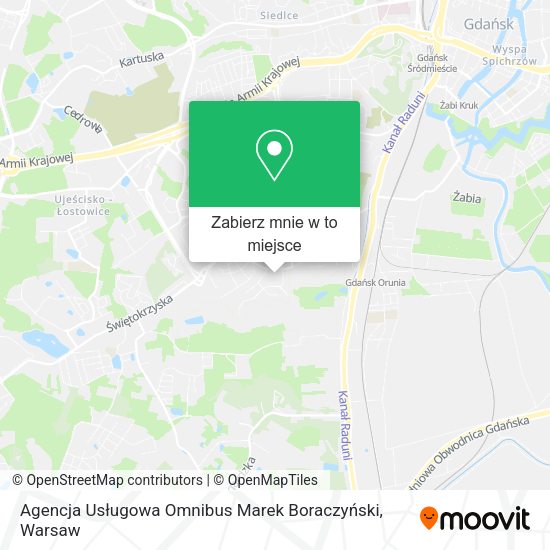 Mapa Agencja Usługowa Omnibus Marek Boraczyński