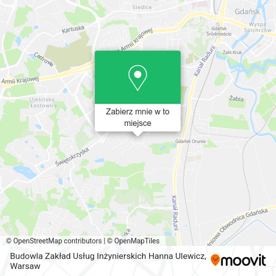 Mapa Budowla Zakład Usług Inżynierskich Hanna Ulewicz