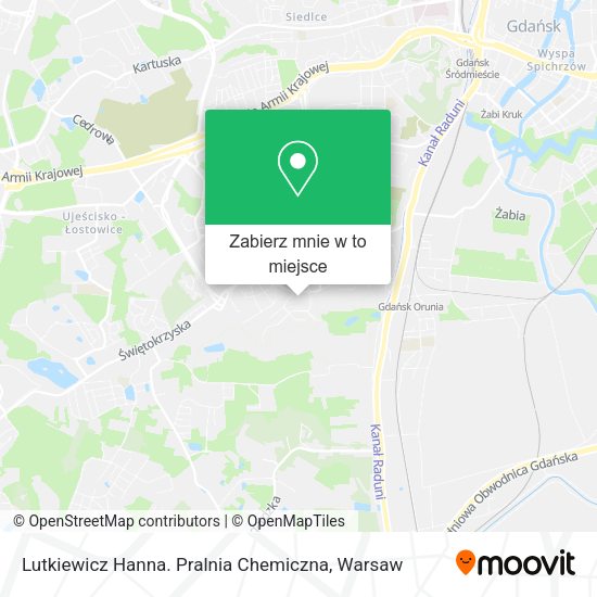 Mapa Lutkiewicz Hanna. Pralnia Chemiczna