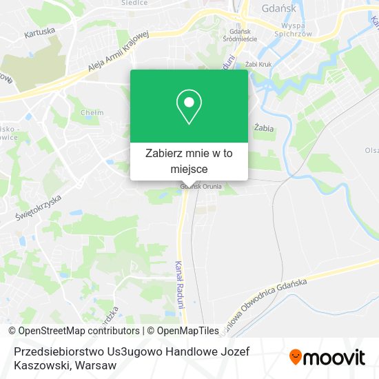 Mapa Przedsiebiorstwo Us3ugowo Handlowe Jozef Kaszowski