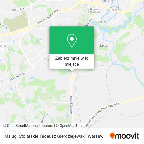 Mapa Usługi Stolarskie Tadeusz Gierdziejewski