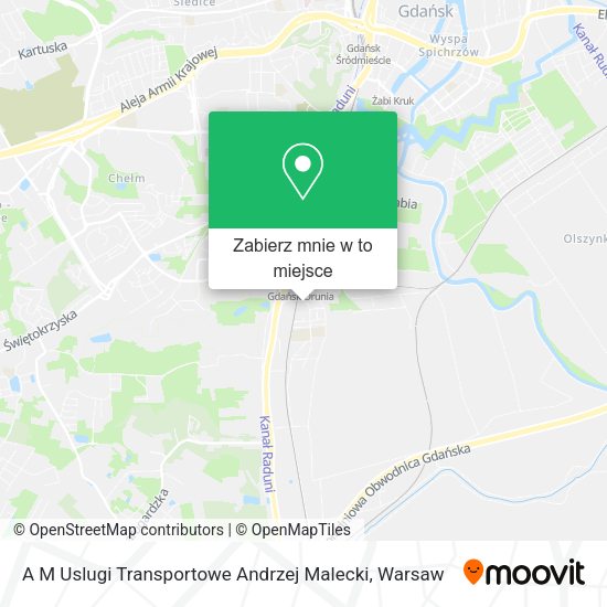 Mapa A M Uslugi Transportowe Andrzej Malecki