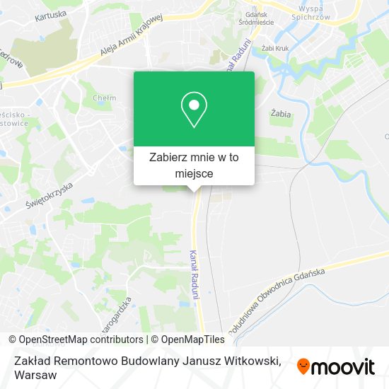 Mapa Zakład Remontowo Budowlany Janusz Witkowski