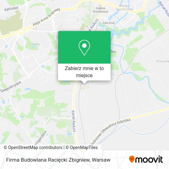 Mapa Firma Budowlana Racięcki Zbigniew