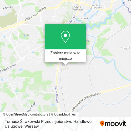 Mapa Tomasz Śliwkowski Przedsiębiorstwo Handlowo Usługowe