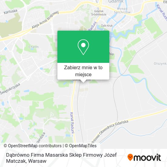 Mapa Dąbrówno Firma Masarska Sklep Firmowy Józef Matczak