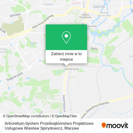 Mapa Arboretum-System Przedsiębiorstwo Projektowo Usługowe Wiesław Spirydowicz