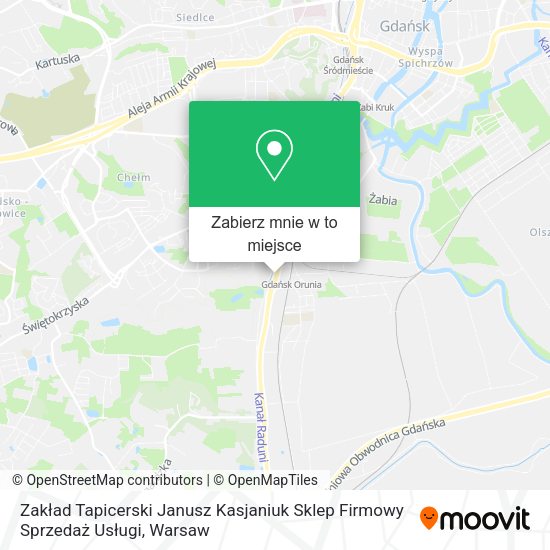 Mapa Zakład Tapicerski Janusz Kasjaniuk Sklep Firmowy Sprzedaż Usługi