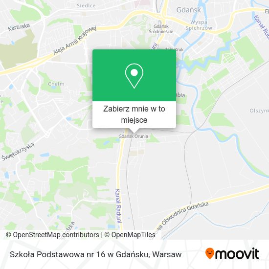 Mapa Szkoła Podstawowa nr 16 w Gdańsku