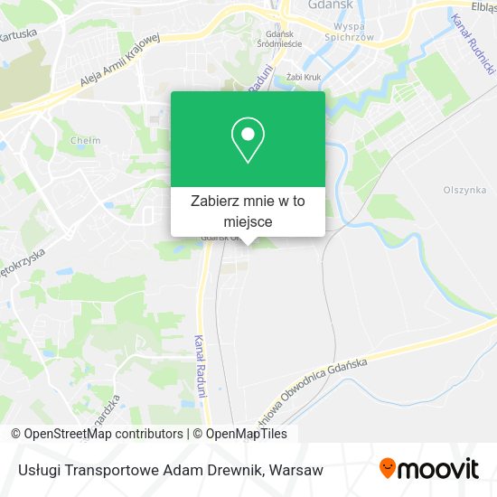Mapa Usługi Transportowe Adam Drewnik
