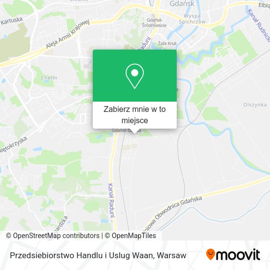 Mapa Przedsiebiorstwo Handlu i Uslug Waan