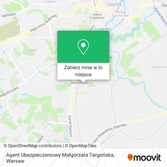 Mapa Agent Ubezpieczeniowy Małgorzata Targońska