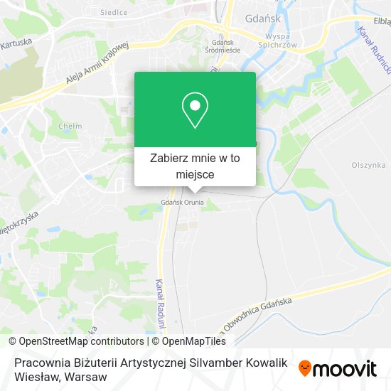 Mapa Pracownia Biżuterii Artystycznej Silvamber Kowalik Wiesław