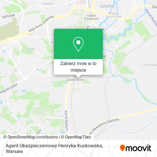 Mapa Agent Ubezpieczeniowy Henryka Kuskowska