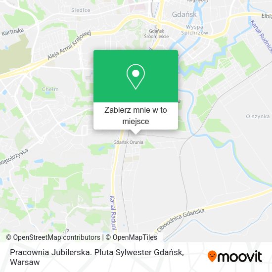 Mapa Pracownia Jubilerska. Pluta Sylwester Gdańsk