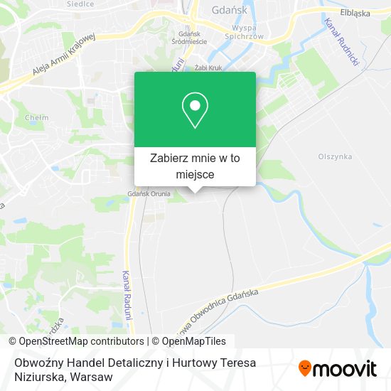 Mapa Obwoźny Handel Detaliczny i Hurtowy Teresa Niziurska