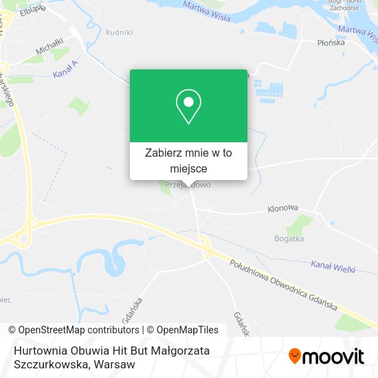 Mapa Hurtownia Obuwia Hit But Małgorzata Szczurkowska