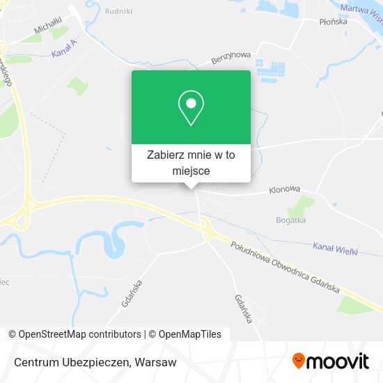 Mapa Centrum Ubezpieczen