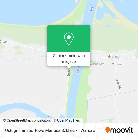 Mapa Usługi Transportowe Mariusz Szklarski