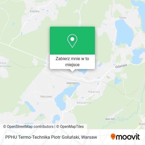 Mapa PPHU Termo-Technika Piotr Gołuński