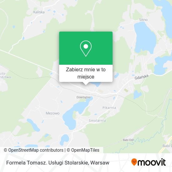 Mapa Formela Tomasz. Usługi Stolarskie