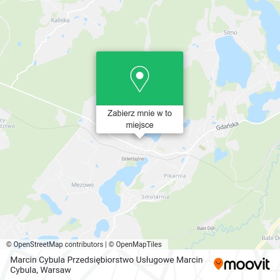 Mapa Marcin Cybula Przedsiębiorstwo Usługowe Marcin Cybula