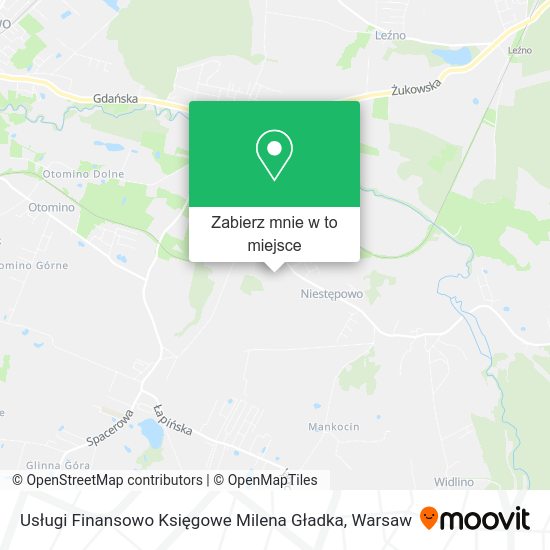 Mapa Usługi Finansowo Księgowe Milena Gładka