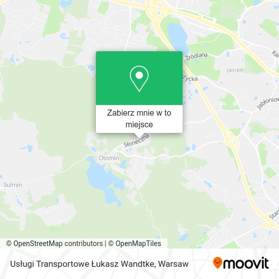 Mapa Usługi Transportowe Łukasz Wandtke