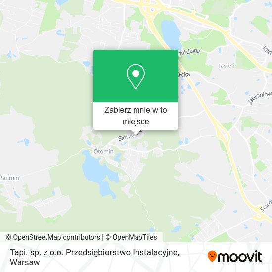 Mapa Tapi. sp. z o.o. Przedsiębiorstwo Instalacyjne