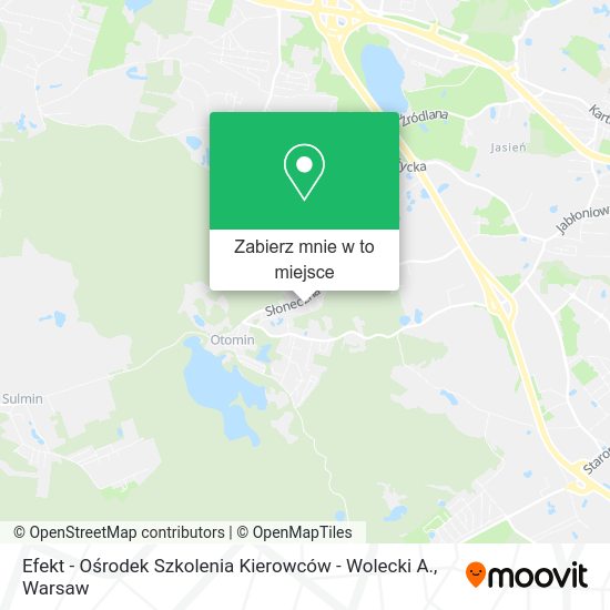 Mapa Efekt - Ośrodek Szkolenia Kierowców - Wolecki A.