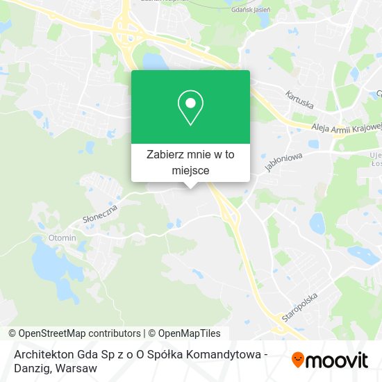 Mapa Architekton Gda Sp z o O Spółka Komandytowa - Danzig