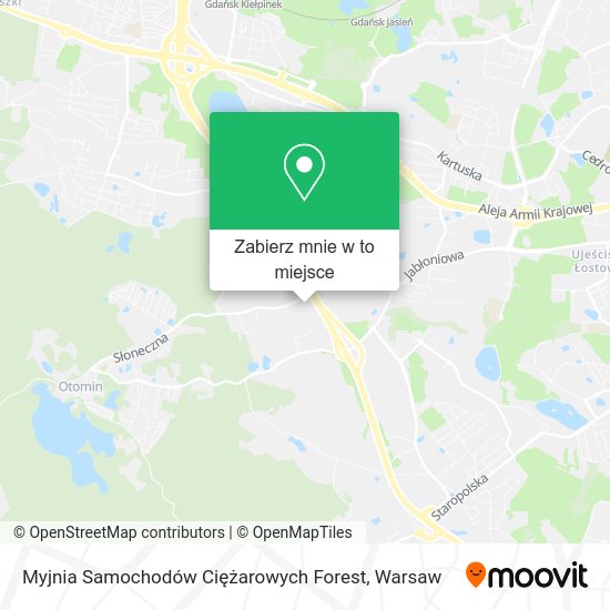 Mapa Myjnia Samochodów Ciężarowych Forest