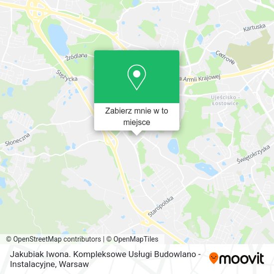 Mapa Jakubiak Iwona. Kompleksowe Usługi Budowlano - Instalacyjne