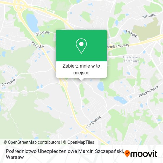 Mapa Pośrednictwo Ubezpieczeniowe Marcin Szczepański