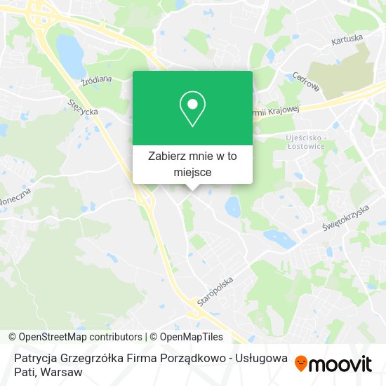 Mapa Patrycja Grzegrzółka Firma Porządkowo - Usługowa Pati