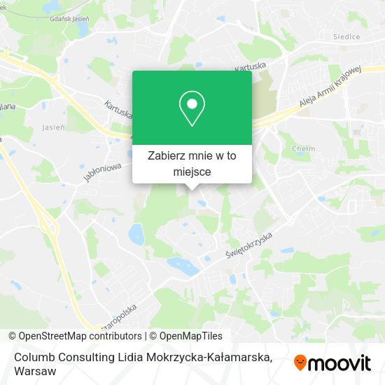 Mapa Columb Consulting Lidia Mokrzycka-Kałamarska