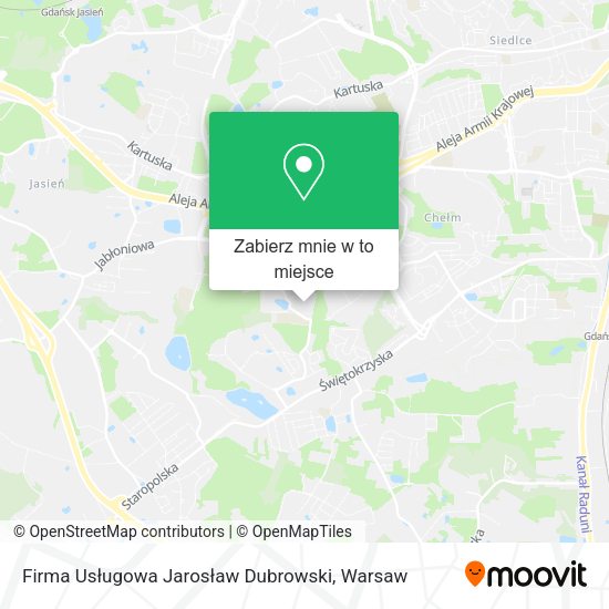 Mapa Firma Usługowa Jarosław Dubrowski