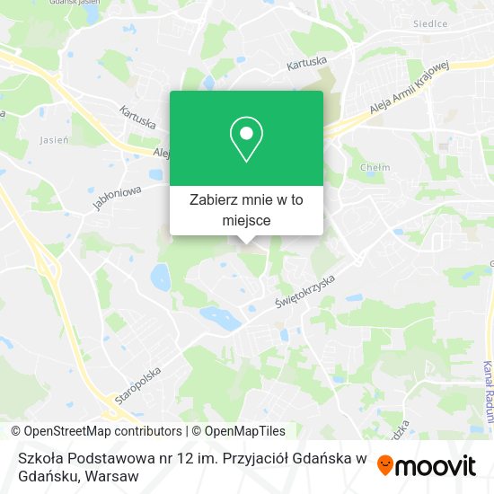 Mapa Szkoła Podstawowa nr 12 im. Przyjaciół Gdańska w Gdańsku