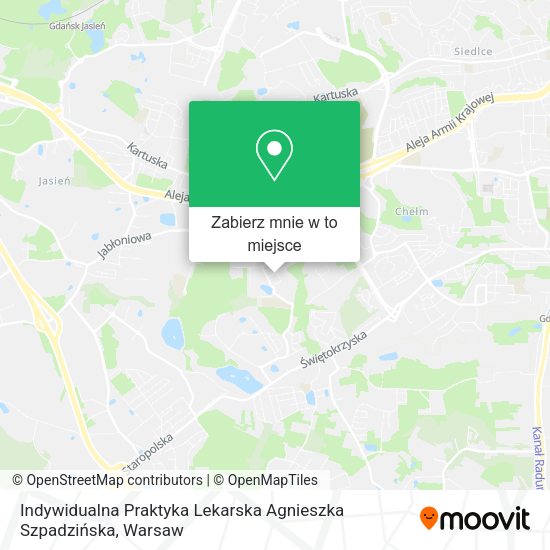 Mapa Indywidualna Praktyka Lekarska Agnieszka Szpadzińska