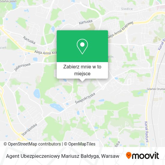 Mapa Agent Ubezpieczeniowy Mariusz Bałdyga