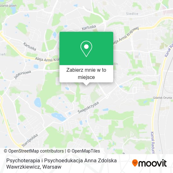 Mapa Psychoterapia i Psychoedukacja Anna Zdolska Wawrzkiewicz