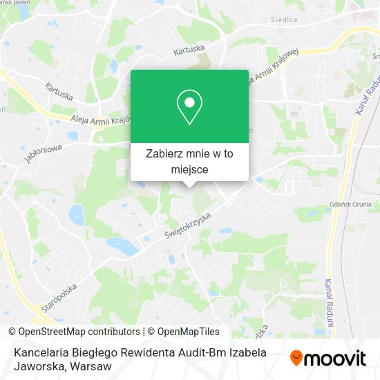 Mapa Kancelaria Biegłego Rewidenta Audit-Bm Izabela Jaworska