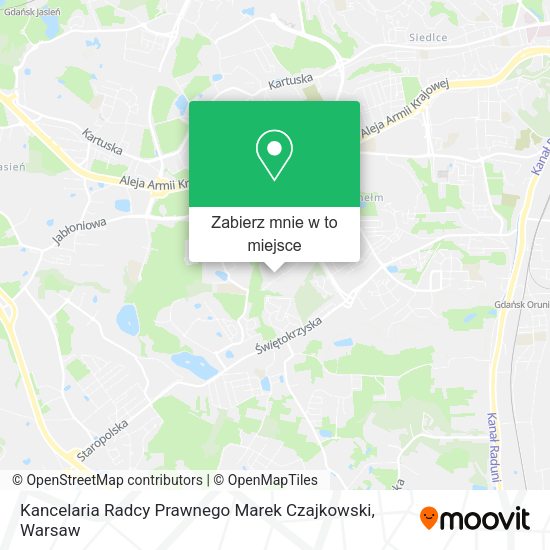 Mapa Kancelaria Radcy Prawnego Marek Czajkowski