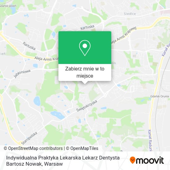 Mapa Indywidualna Praktyka Lekarska Lekarz Dentysta Bartosz Nowak