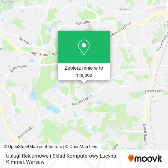 Mapa Uslugi Reklamowe i Sklad Komputerowy Lucyna Kimmel