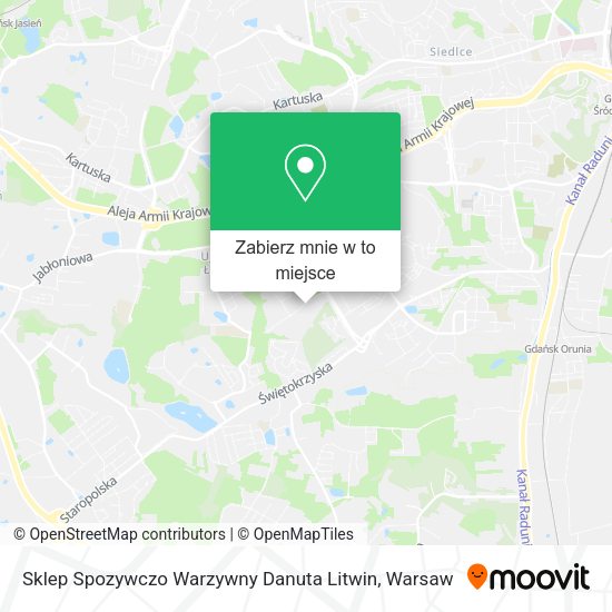 Mapa Sklep Spozywczo Warzywny Danuta Litwin