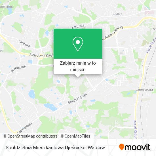 Mapa Spółdzielnia Mieszkaniowa Ujeścisko