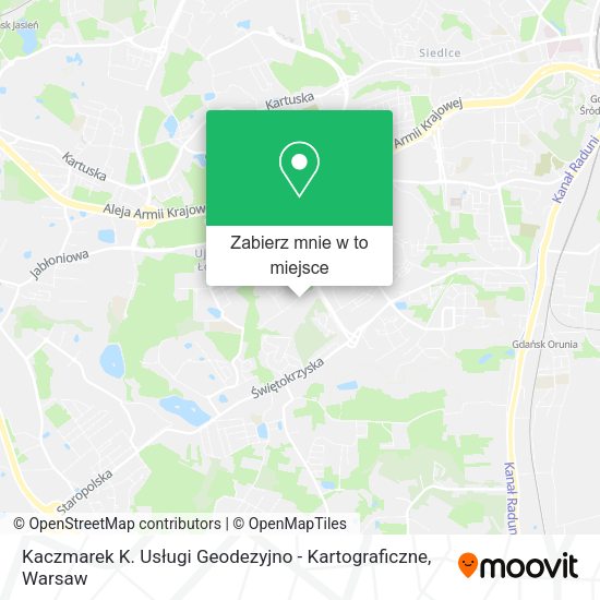 Mapa Kaczmarek K. Usługi Geodezyjno - Kartograficzne