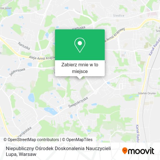 Mapa Niepubliczny Ośrodek Doskonalenia Nauczycieli Lupa